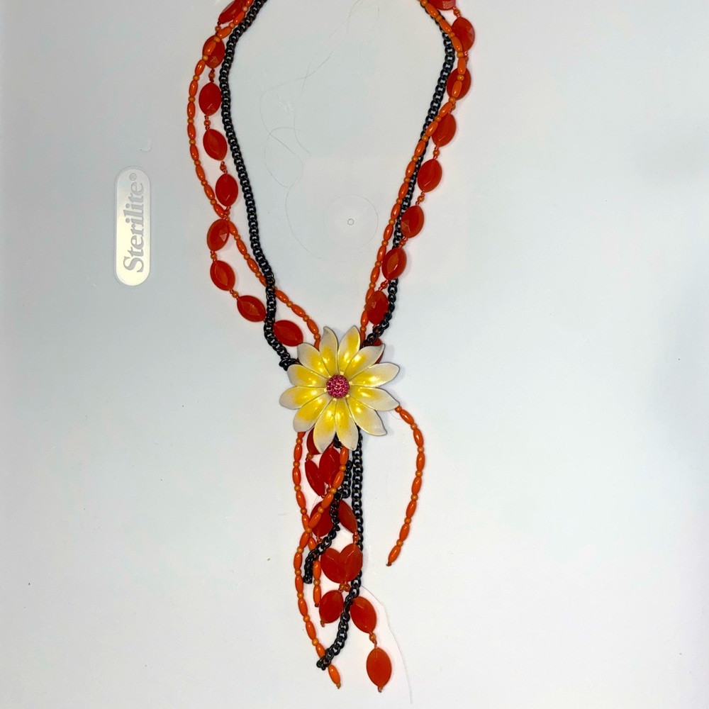 Lucky brand Beaded Daisy Necklace